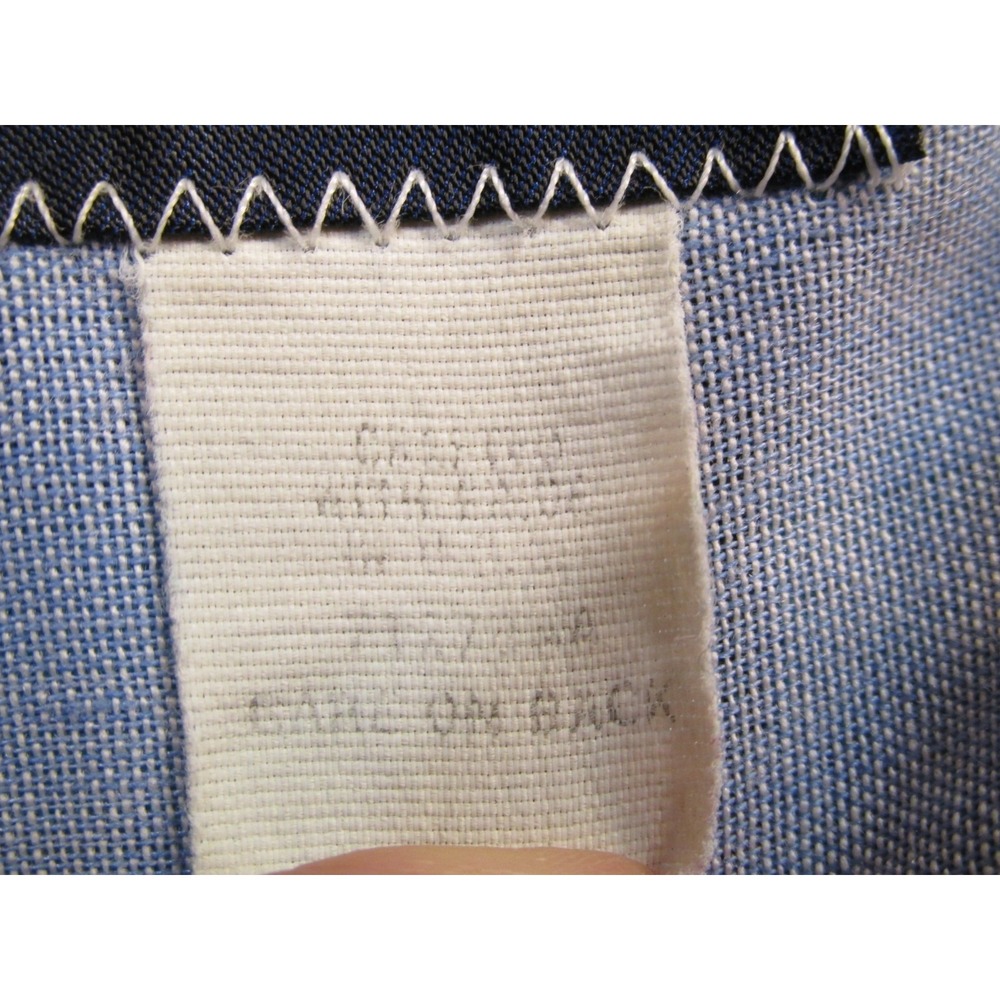 Wrangler Cowboy Cut Western Pearl Snap Shirt Mens 15.5x34 Blue Plaid Yoke VTG - Picture 9 of 16